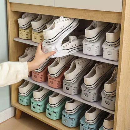 Adjustable shoe slot organizer