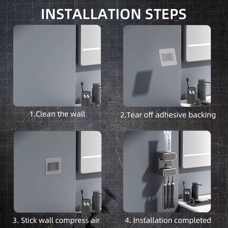 Automatic Toothpaste Squeezer Wall-mounted Electric Toothpaste Dispenser