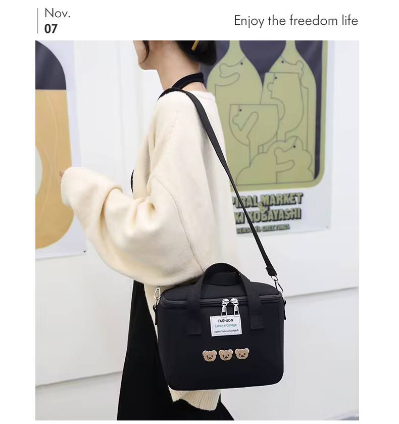 Lunch Bags Canvas Crossbody Bags