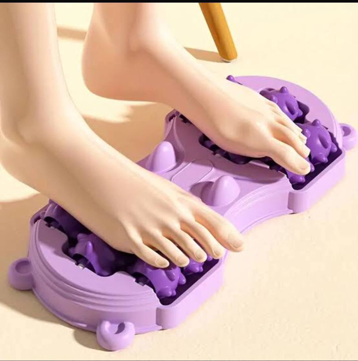 Manual Stepping 14 roller foot massager