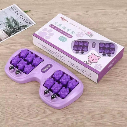Manual Stepping 14 roller foot massager