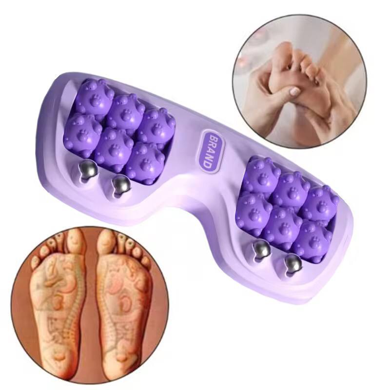 Manual Stepping 14 roller foot massager