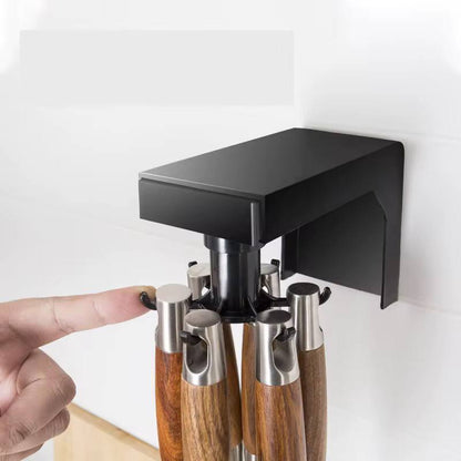 Multifunctional shelf 6  rotating hooks organizer