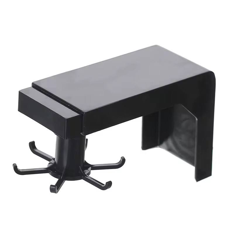 Multifunctional shelf 6  rotating hooks organizer