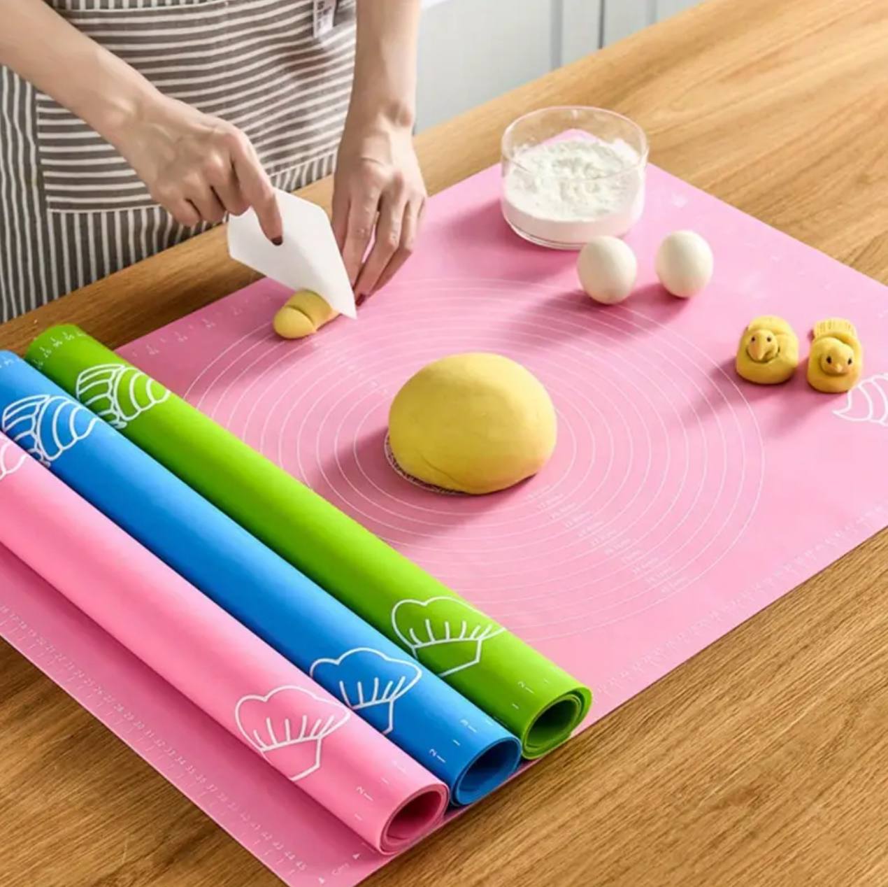 Silicon kneading mat