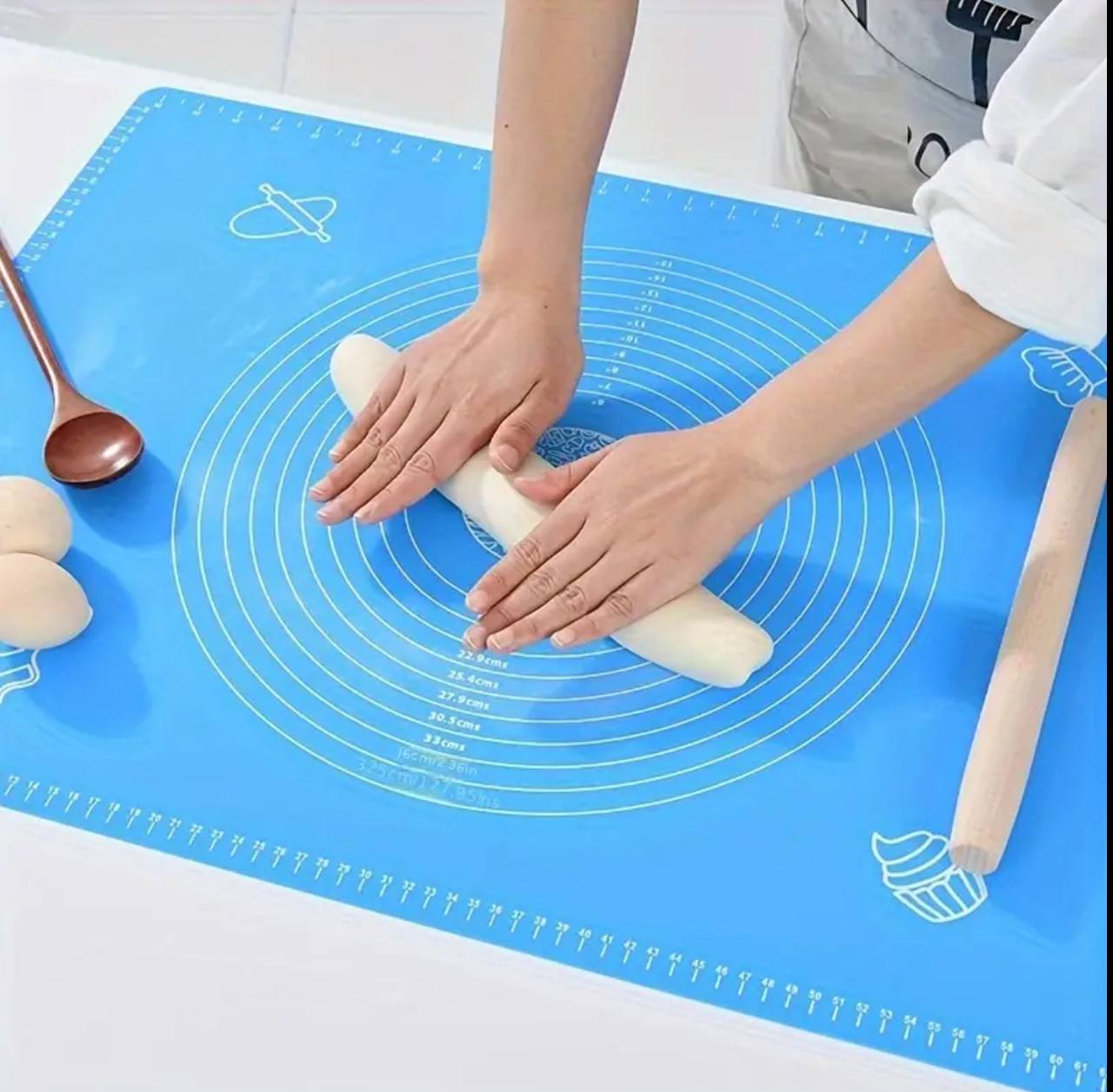 Silicon kneading mat