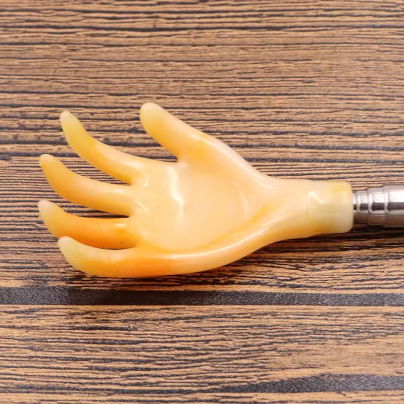 Telescopic silicone back scratcher