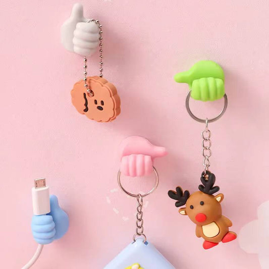 Self adhesive thumb hooks