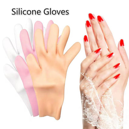 Silicone hand gloves