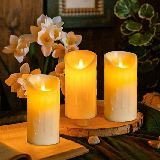 3in 1 Flameless, smokeless, environmentally friendly, swinging flame candle