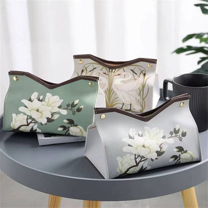 Tissue Box Organizer PU Leather