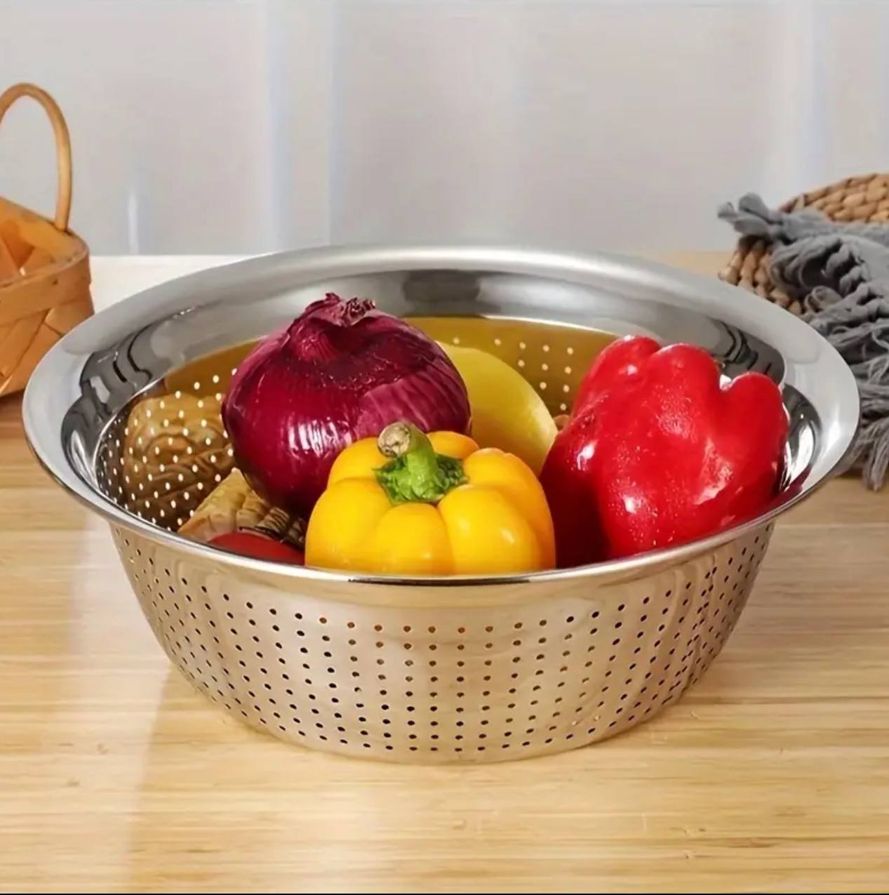 Steel washing sieve