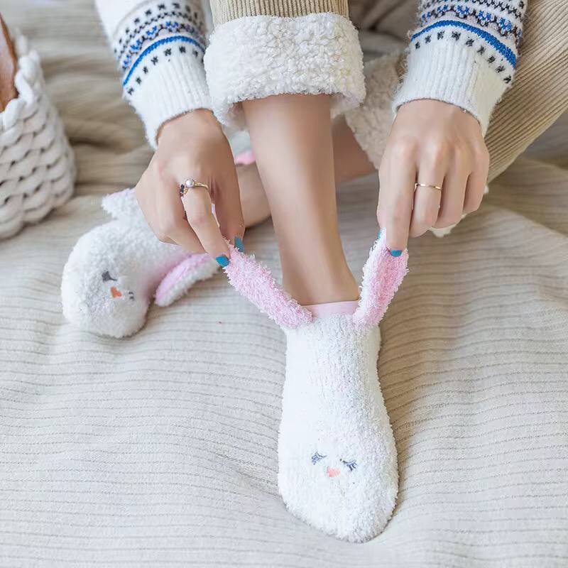 Cute Coral Fleece Socks