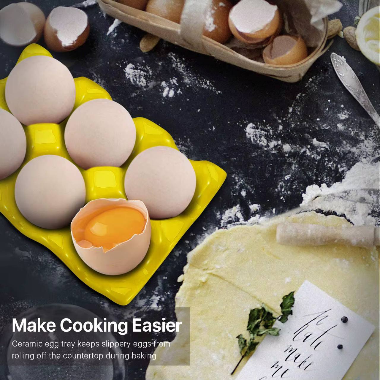 CERAMIC EGG TRAY