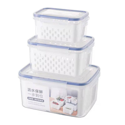 3pc Double Drain Basket
