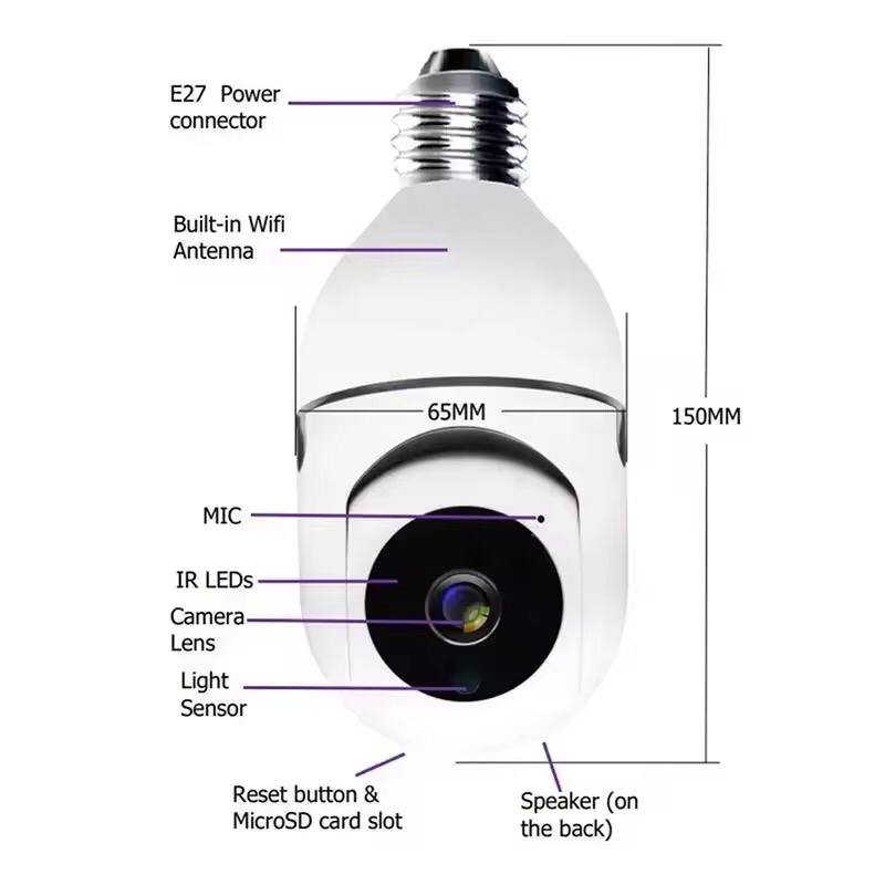 CCTV CAMERA BULB/WIFI BULB