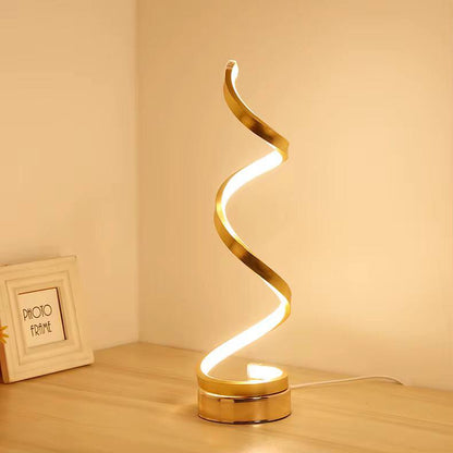 Vertical Spiral Table Lamp