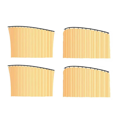 car window curtains 4pc