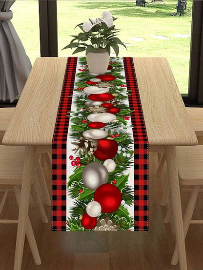 Linen Christmas Table Runner