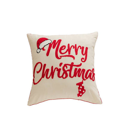 Nordic Christmas Embroidered Cushion Cover