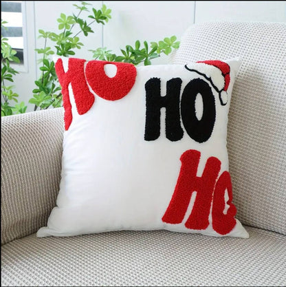 Nordic Christmas Embroidered Cushion Cover