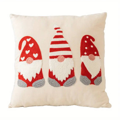 Nordic Christmas Embroidered Cushion Cover