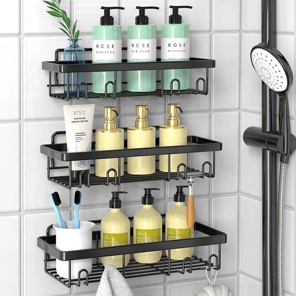 5pcs set Shower caddy shelf/Bathroom organize