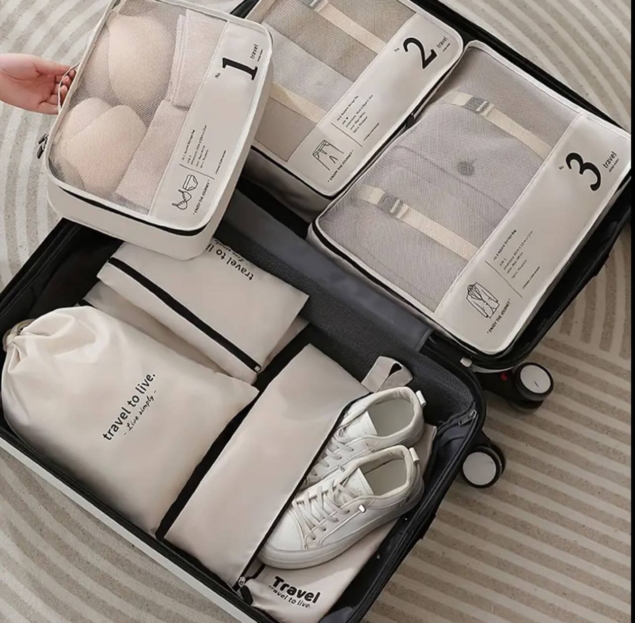 7in 1 travel bag organiser