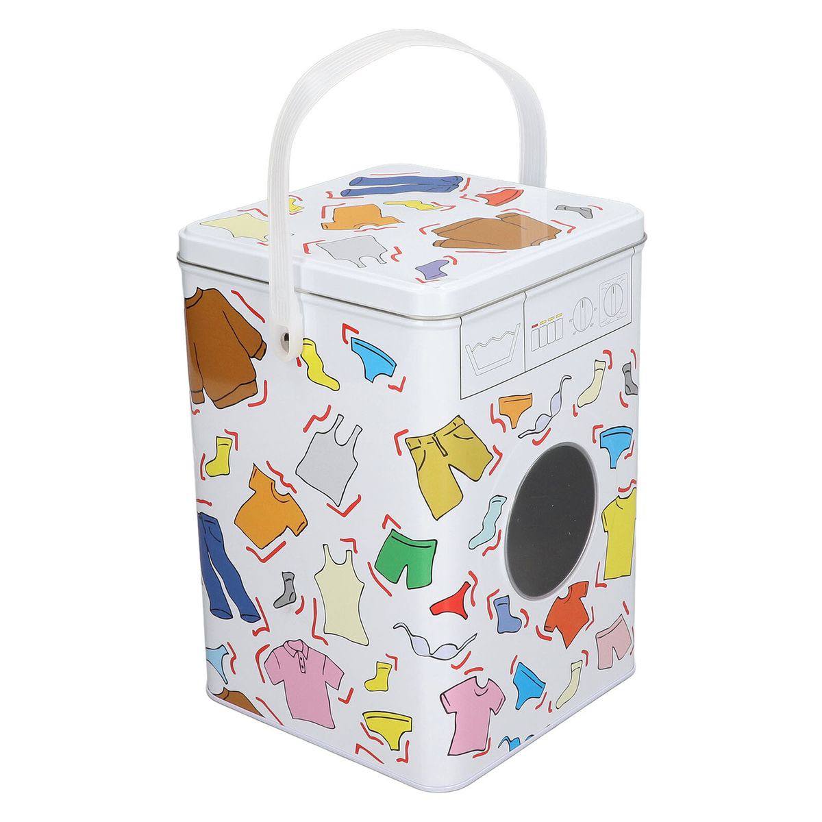 Washing machine themed powder/laundry detergent &nbsp;storage container -&nbsp;