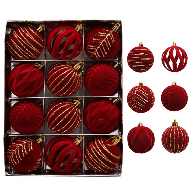 12 piece 6cm Christmas balls