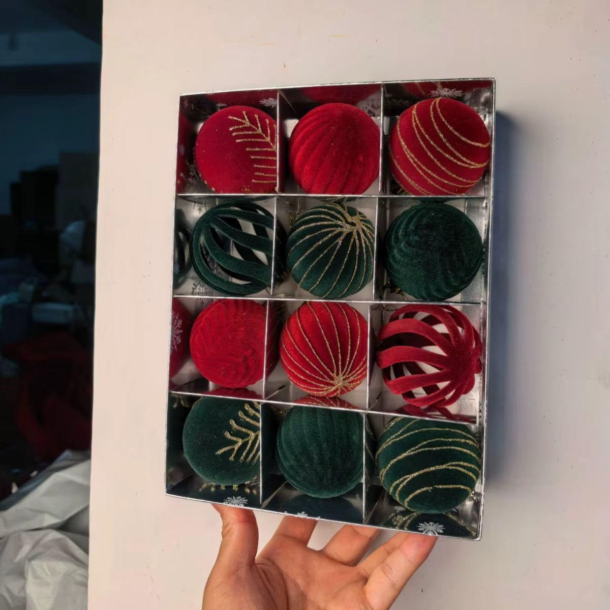 12 piece 6cm Christmas balls