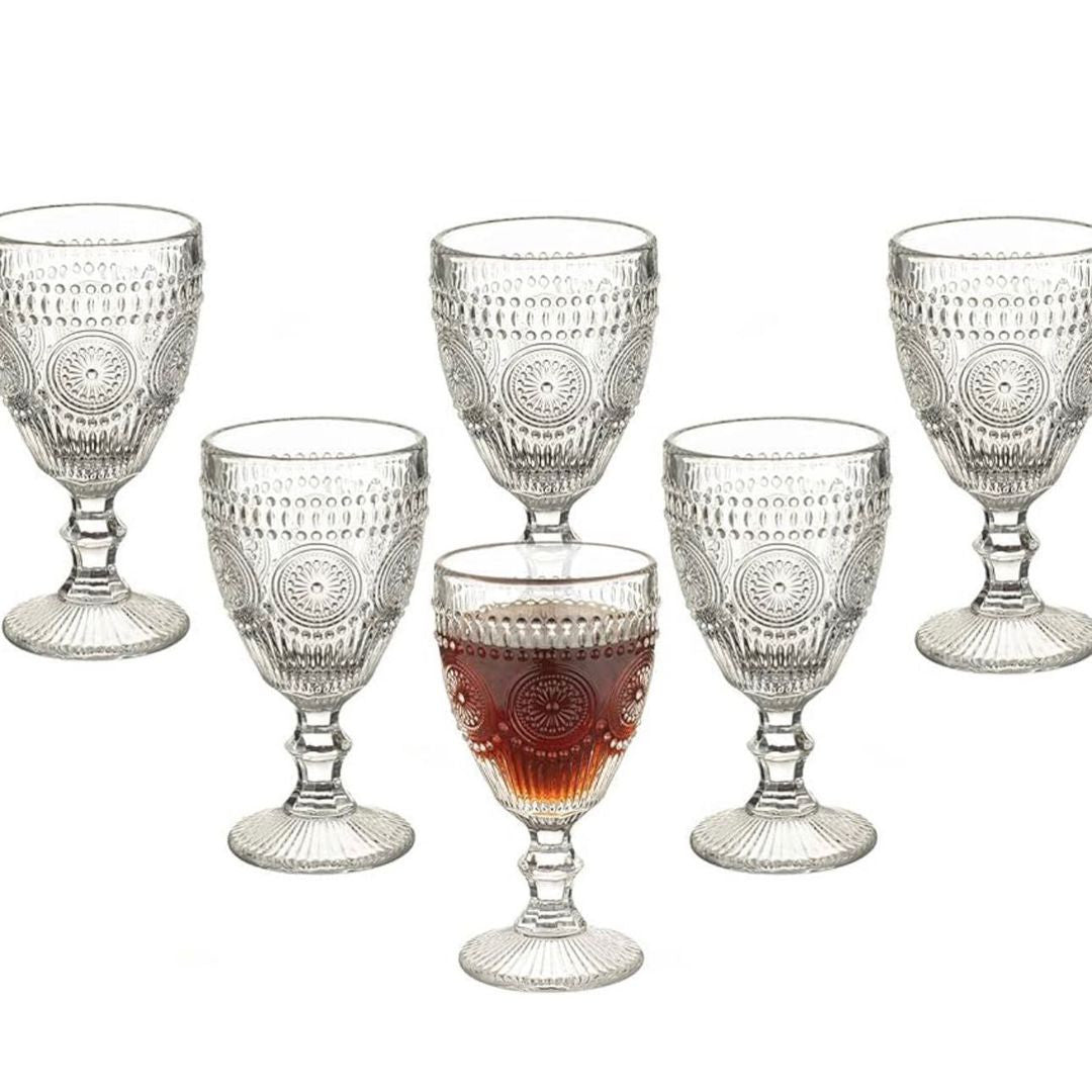 Quality vintage wine glasses