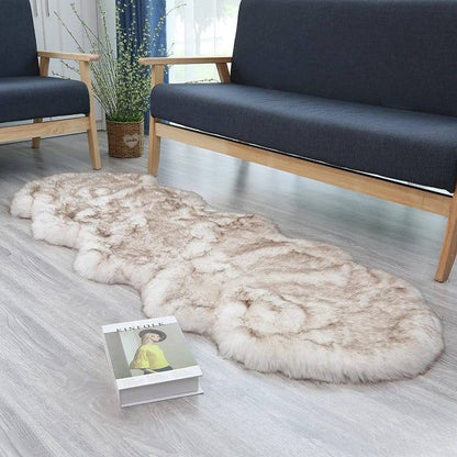 Faux fur decorative mats