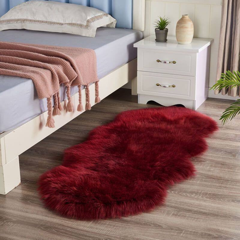 Faux fur decorative mats