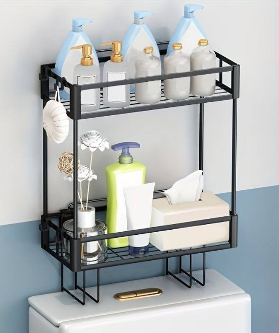 2 tier Space-Saving over the toilet  Storage