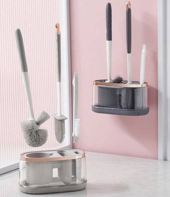 5 in 1 cleaning Toilet Brushes and Drying Holder