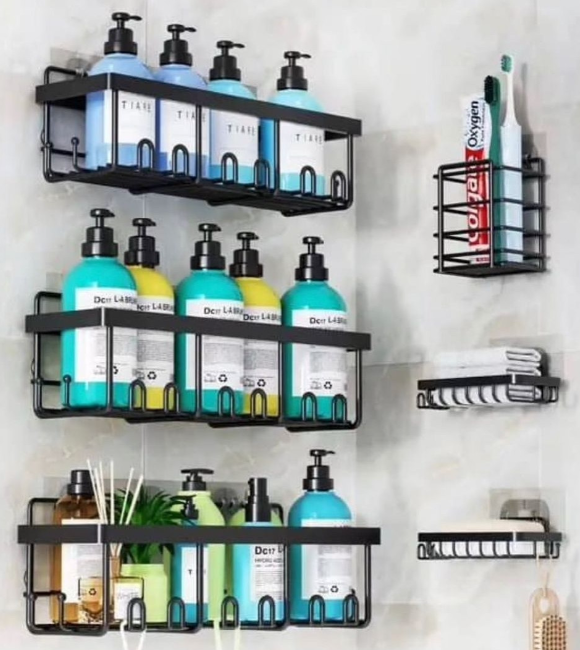 6 pcs shower caddy set