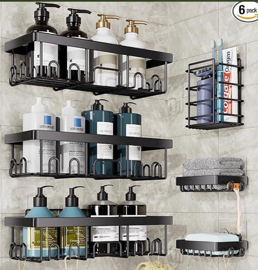 6 pcs shower caddy set