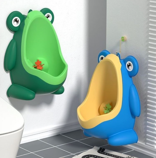 Cute boy's frog urinal