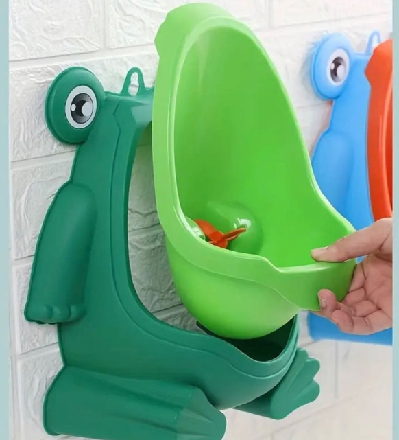 Cute boy's frog urinal