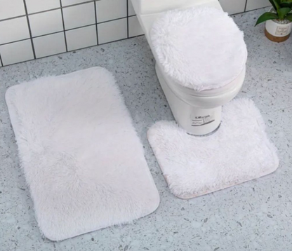 Fluffy 3 in 1 high quality toilet mats