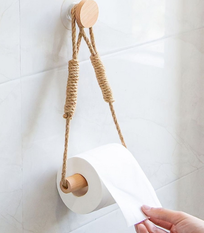 Hemp Rope with bamboo tissue Holder