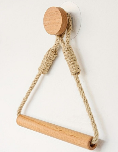 Hemp Rope with bamboo tissue Holder