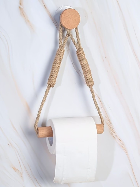 Hemp Rope with bamboo tissue Holder