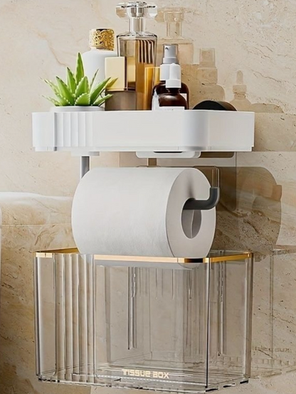 Luxury gold plated wall mounted tissue box