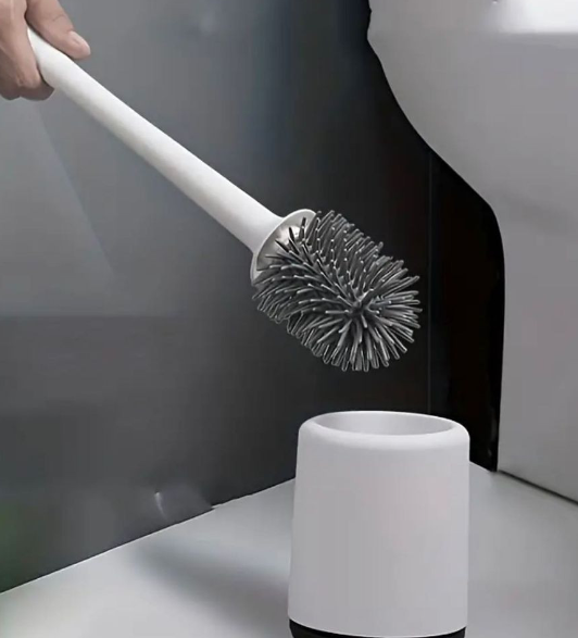 Silicon toilet brush