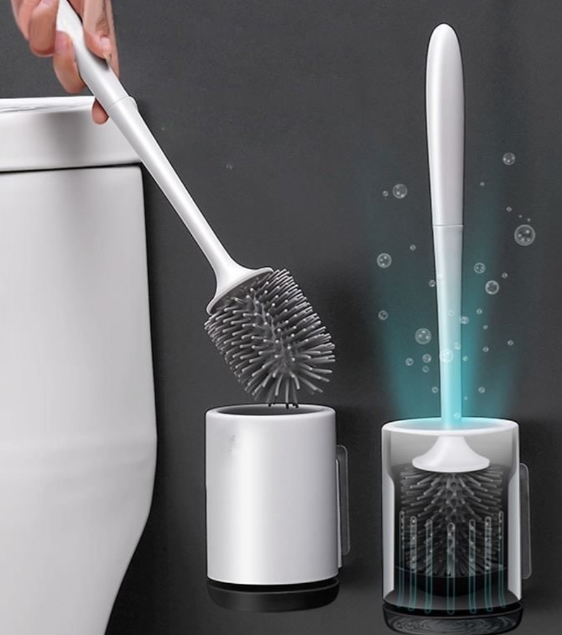 Silicon toilet brush