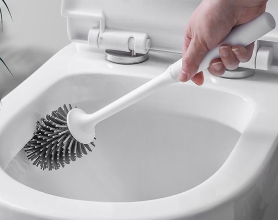 Silicon toilet brush