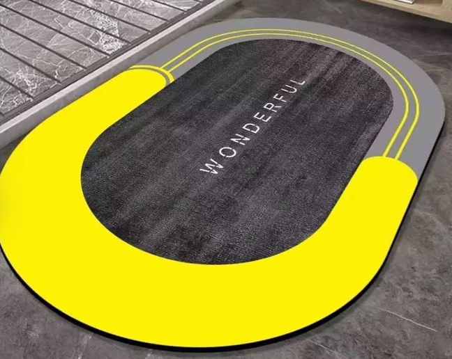 Super Absorbent oval rubber Mat