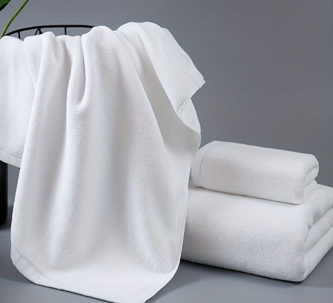 White cotton towel